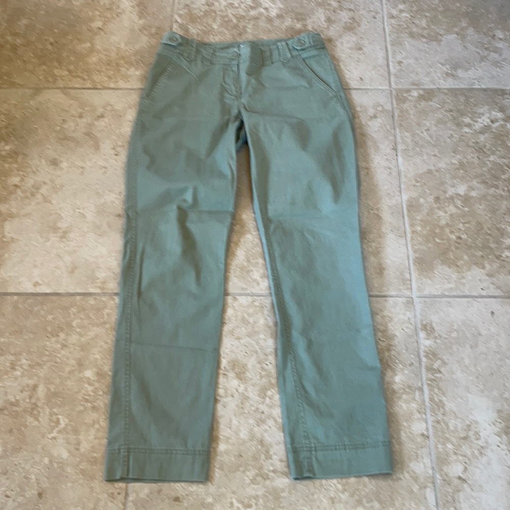 New York & Company Straight Leg Pants in Sage Green